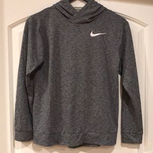 Nike long sleeved dri-fit hooded tee